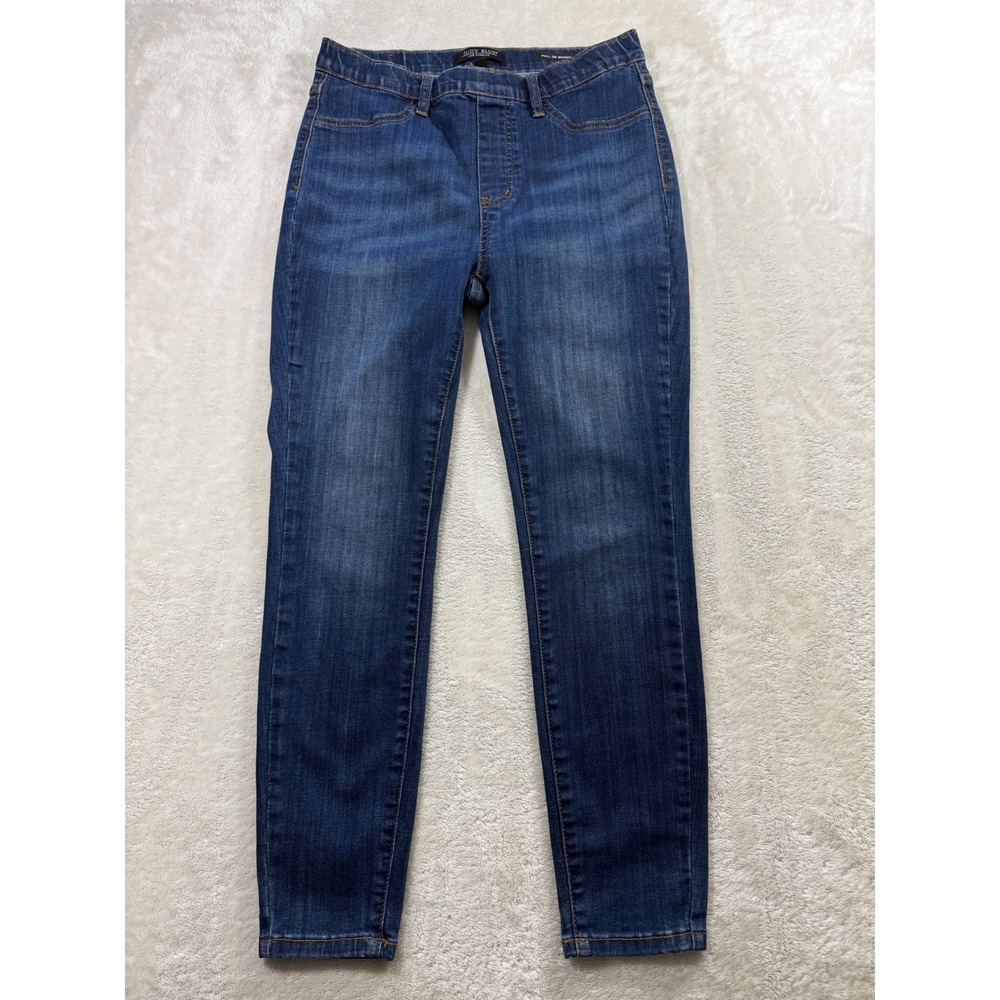 Judy Blue Womens Pull On Skinny JB88539 Blue Denim Jeans 11/30 Meas: 30x26